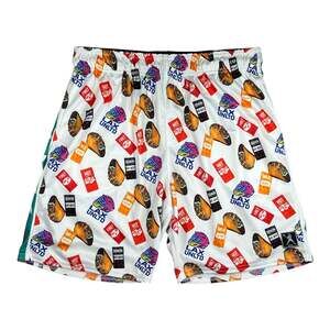 Lacrosse Unlimited Lax Mas Taco Print Athletic Shorts Size MD